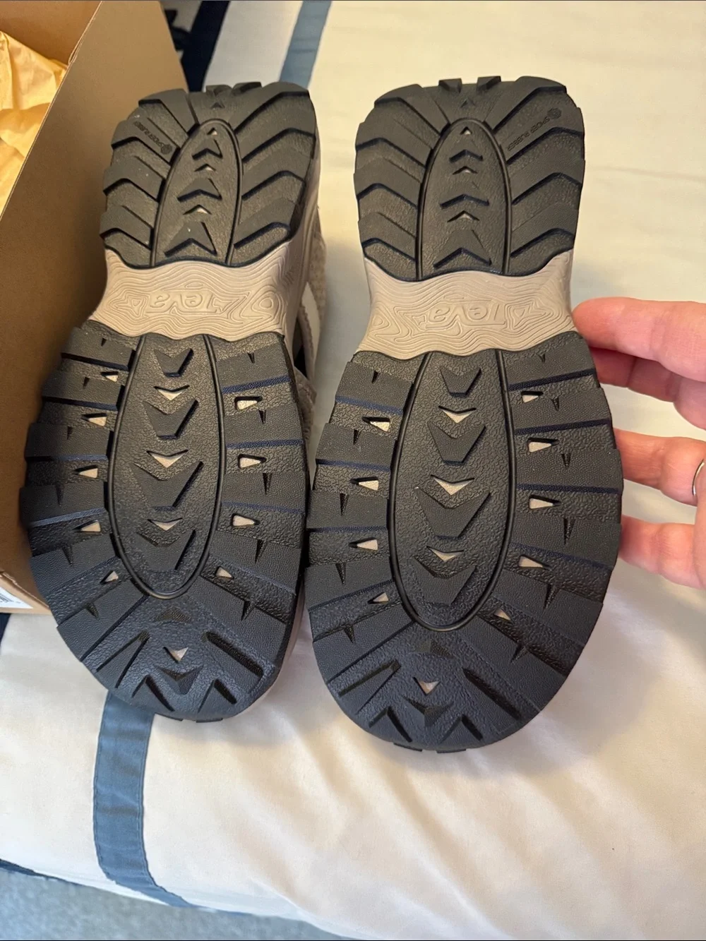 Teva New in Box! Women’s Taupe/White Hybrid Outdoor Sandal-Sneakers